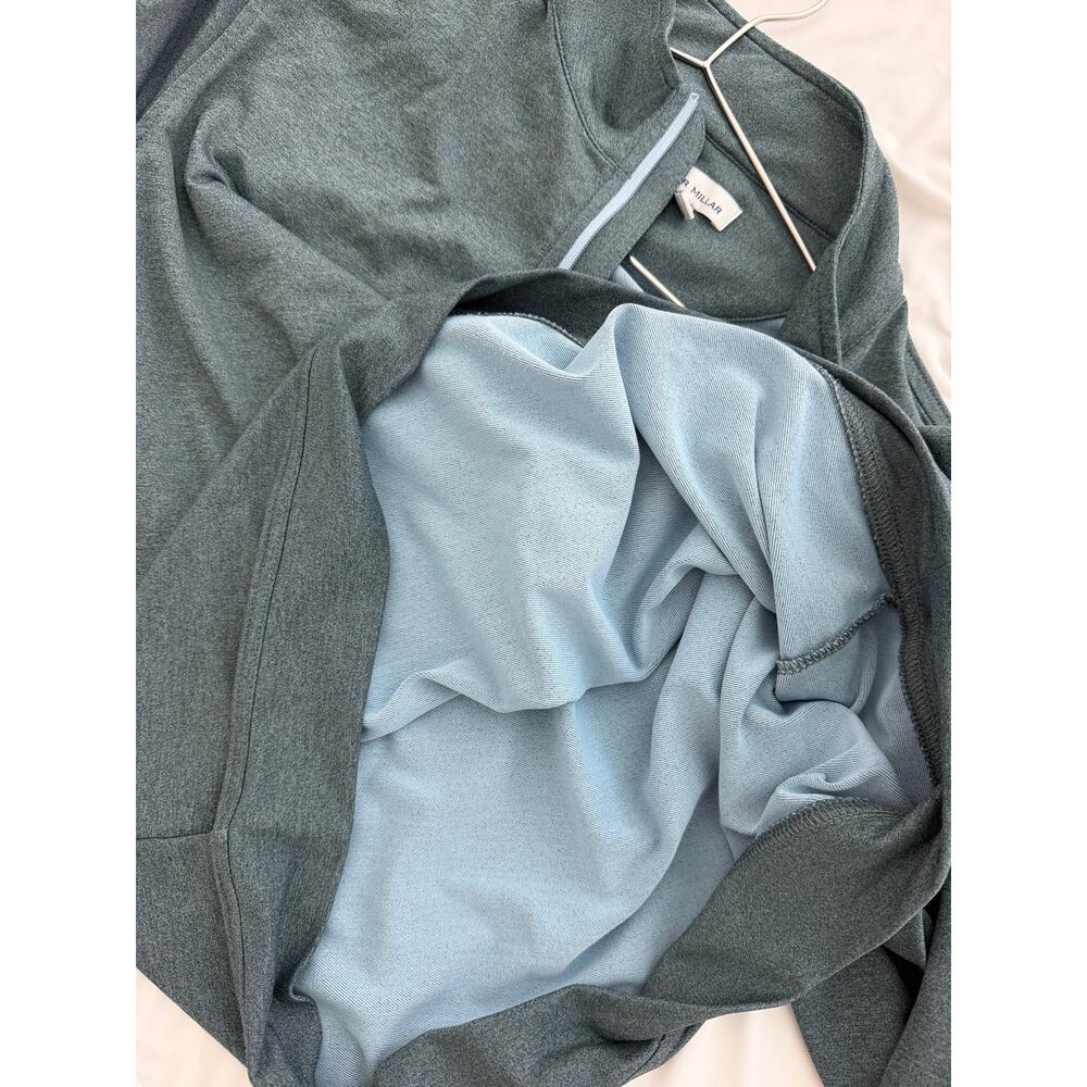 Peter Millar Perth Performance Quarter-Zip Pullover Blue Size L - Picture 11 of 11